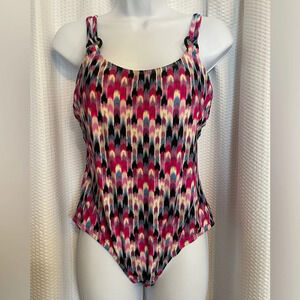 Catalina multicolored one piece swimsuit size medium (8-10)